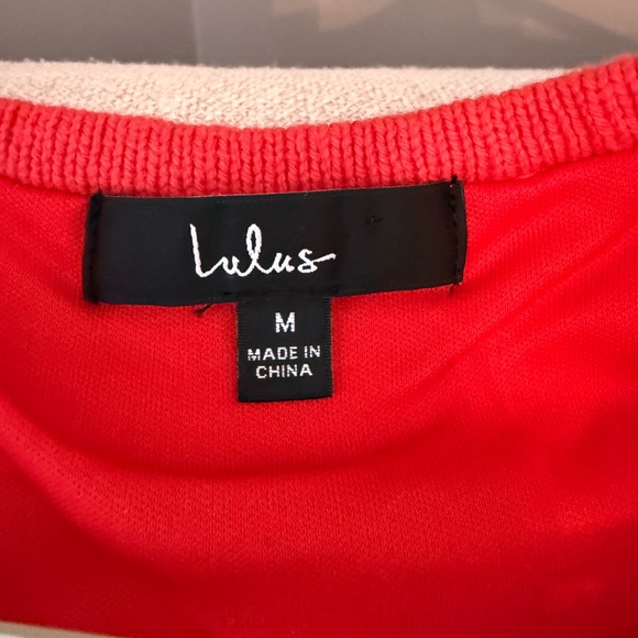 Lulus Crochet Mini Dress in Red - Picture 6 of 7